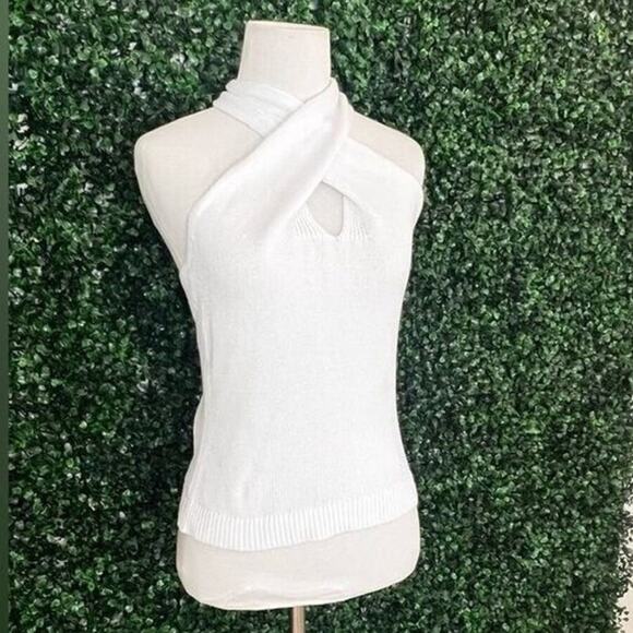 NWT 525 America Multi Wear White Halter Top - Sz Med - Picture 5 of 10